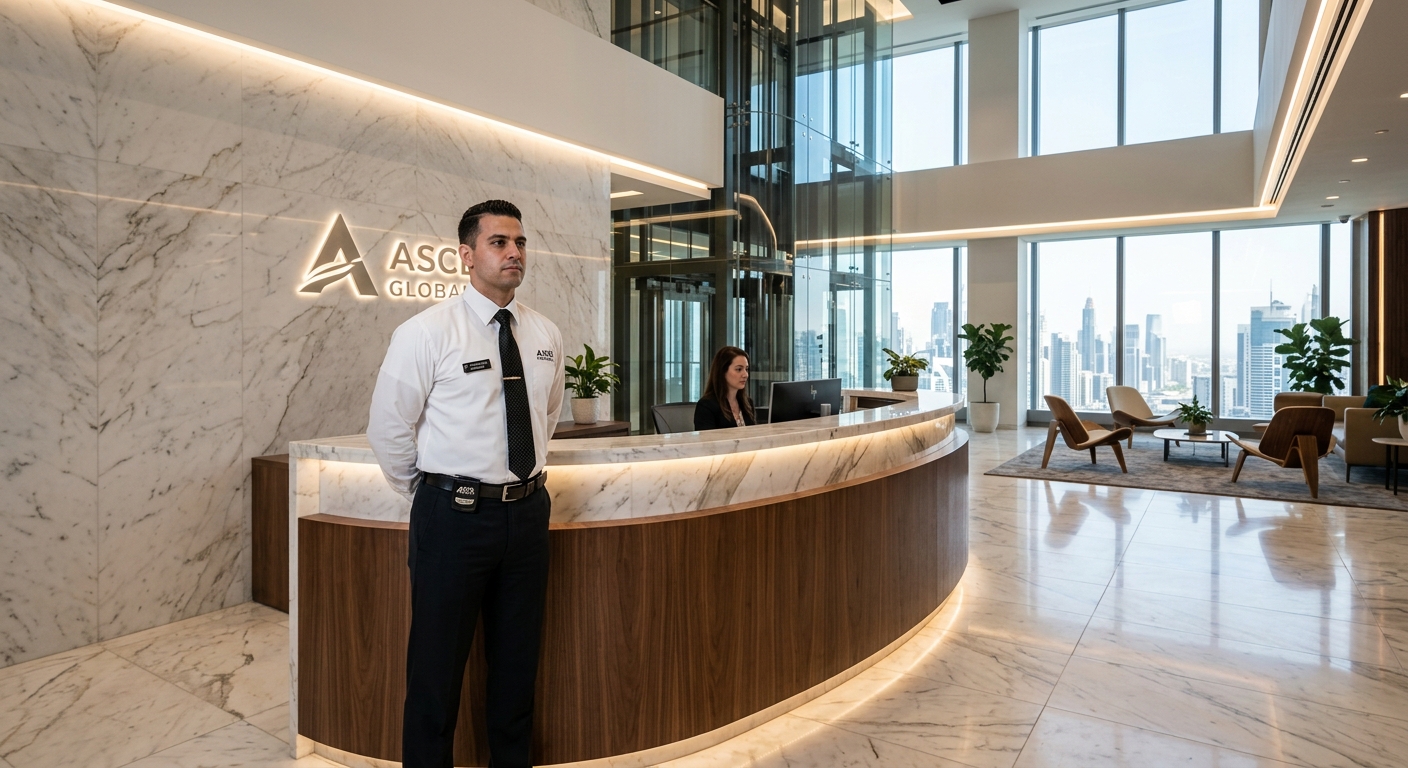 Corporate front of house security concierge in London